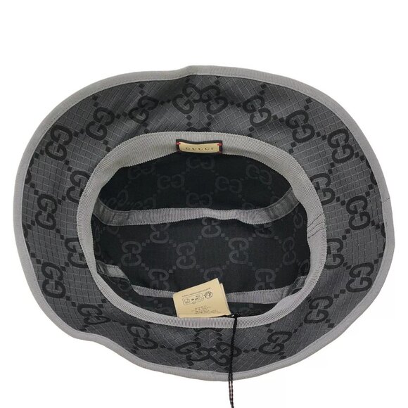 GUCCI hat cap 7683784HA5N1161M polyester Gray NEW Women 1 - Picture 5 of 8